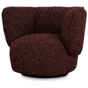 Amara Swivel Armchair - Autumn Red by Interior Secrets - AfterPay Available