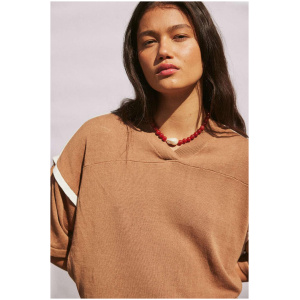 Arcaa Orlando Oversized Tee Pecan/Cream