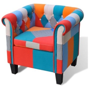 Armchair Fabric With Patchwork Design