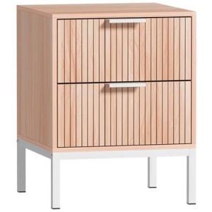 Artiss Bedside Table Drawers Side End Table Storage Cabinet Nightstand Pine LURA