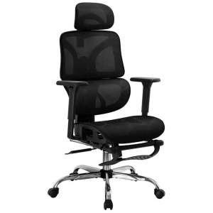 Artiss Ergonomic Office Chair Footrest Black