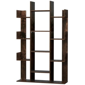 Artiss Tree-Shaped Bookshelf ROMI Walnut