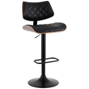 Bar Stools Kitchen Dining Chairs Gas Lift Stool Wooden Leather Black