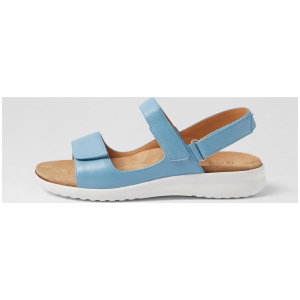 Benji Xw New Blue White Leather Sandals