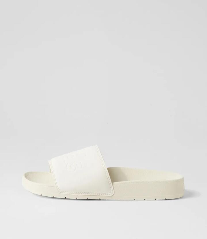 Bliss 2 Solid Egret Vegan Leather Slides