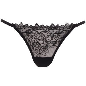 Bluebella Audrey Embroidered Brief Black - 8