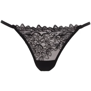 Bluebella Audrey Embroidered Brief Black - 8
