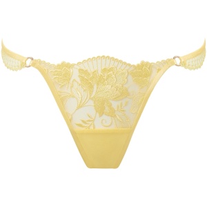 Bluebella Gabriella Floral Embroidered Brief Yellow - 20