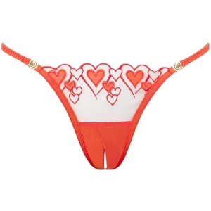 Bluebella Harlow Open Back Heart Brief Coral - 10
