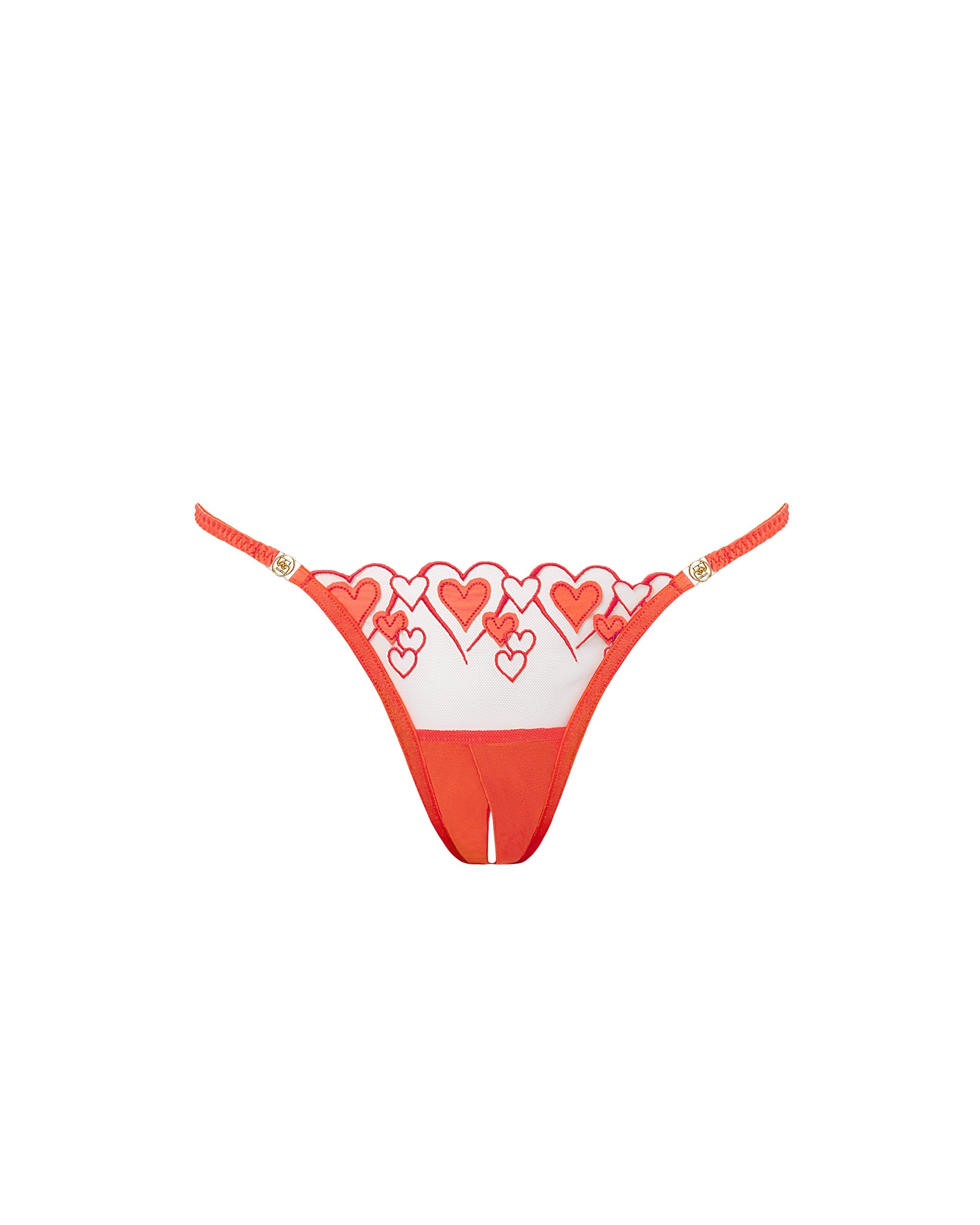 Bluebella Harlow Open Back Heart Brief Coral - 10