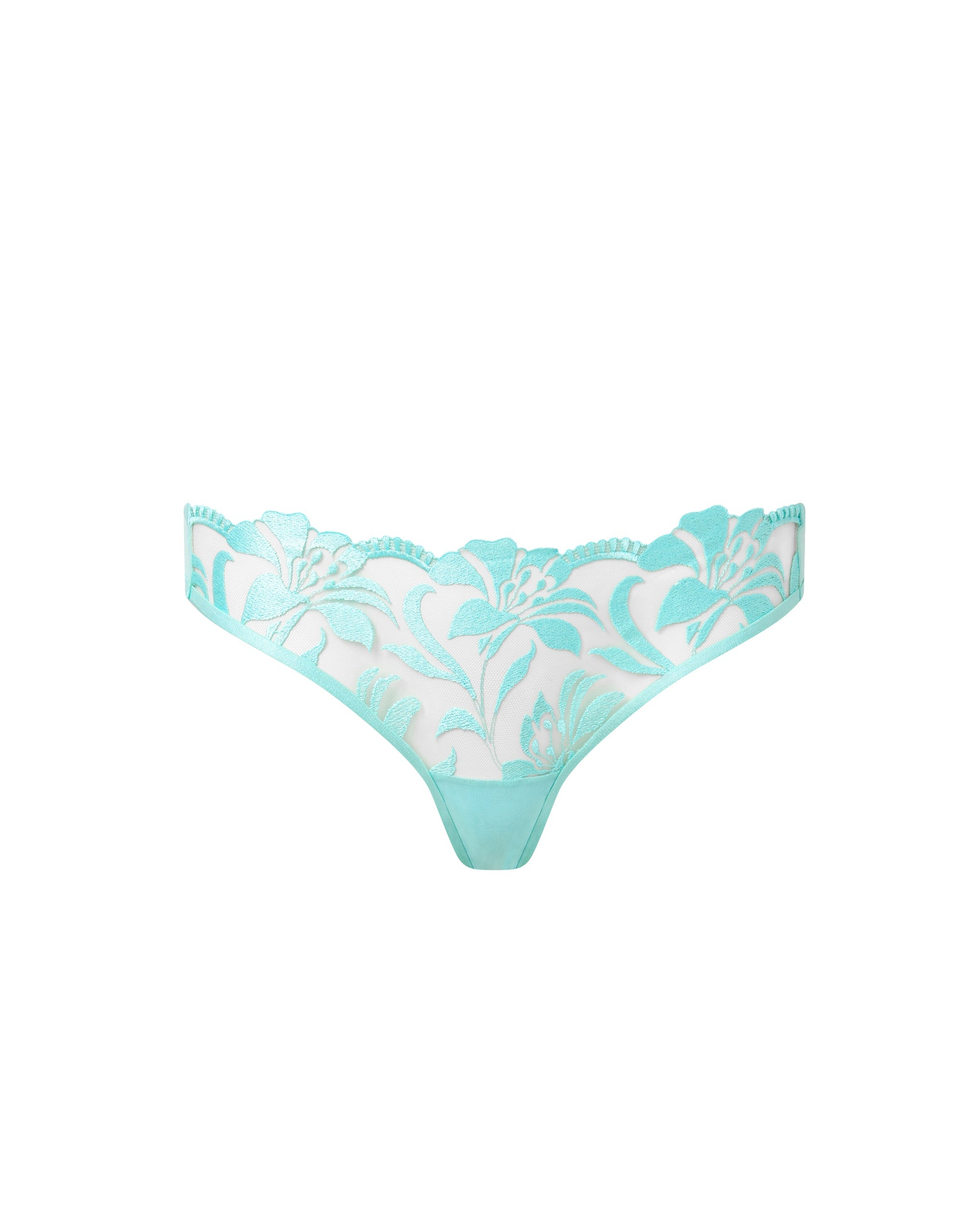 Bluebella Leonora Floral Embroidered Brief Blue - 10