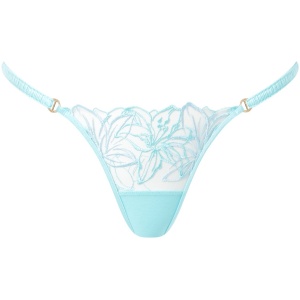 Bluebella Lilly Floral Embroidered Brief Blue - 14