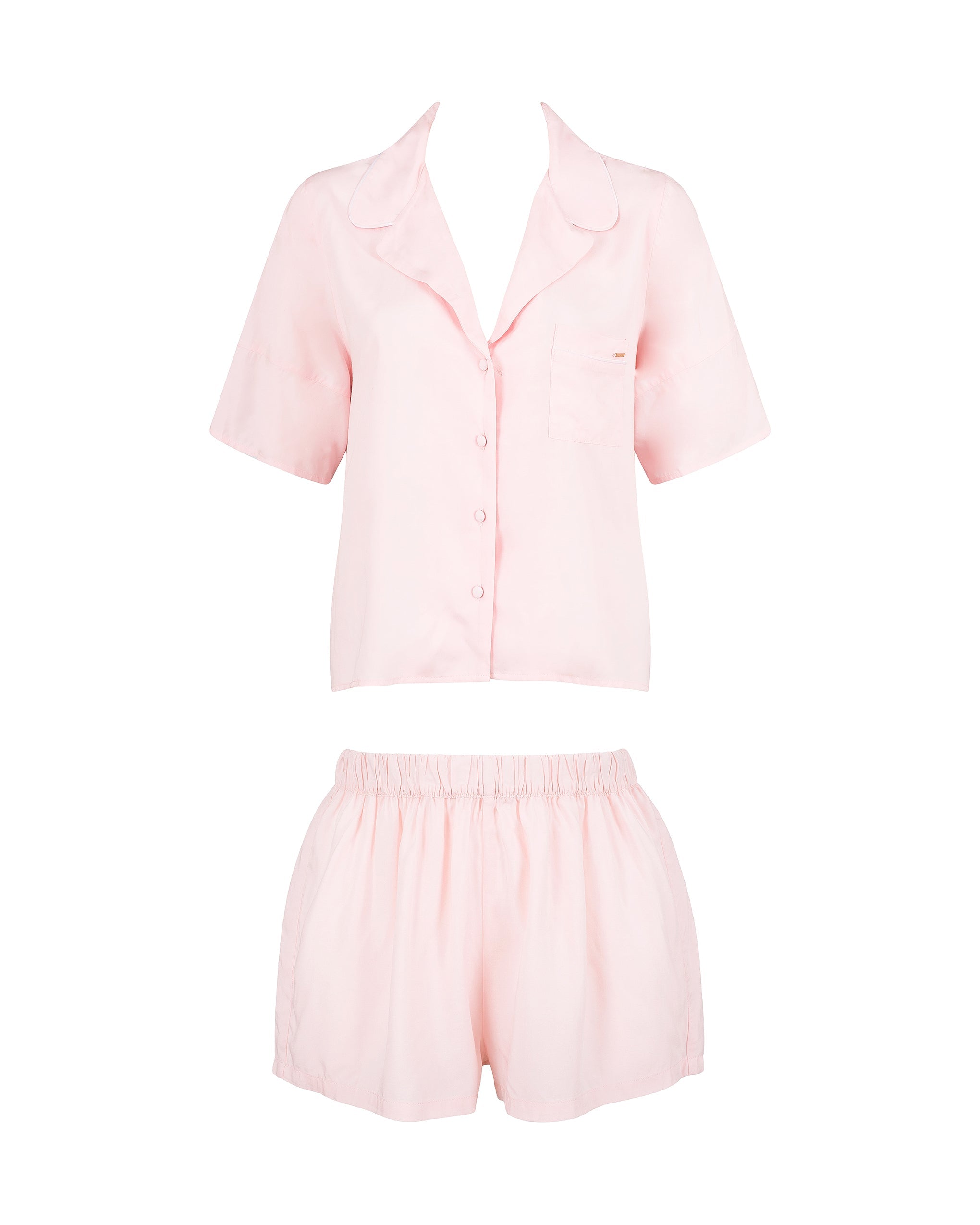 Bluebella Marla Eco Viscose Short Pyjama Set Pale Pink - 12
