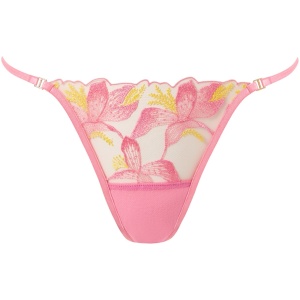 Bluebella Patrice Sheer Floral Brief Pink/ Yellow - 12