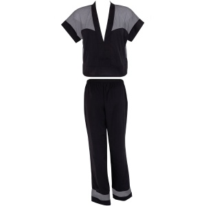 Bluebella Richmond Long Pyjama Set Black - 6