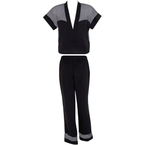 Bluebella Richmond Long Pyjama Set Black - 6