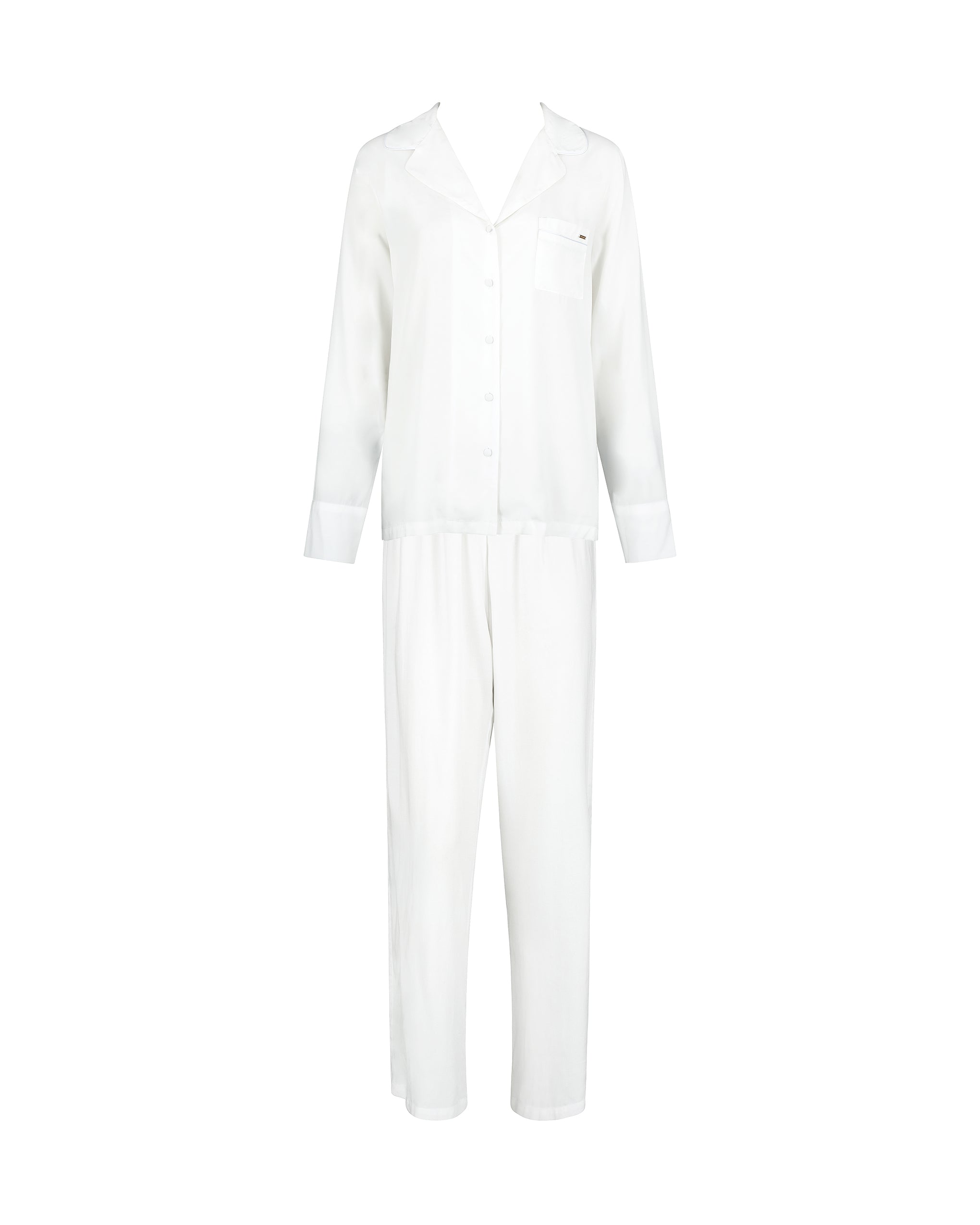 Bluebella Tarcon Eco Viscose Long Pyjama Set White - 16
