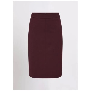 Bordeaux Pencil Midi Skirt