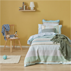 Brennan Contemporary Quilted Cotton Single Quilt Cover