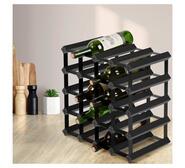 Brio 20 Bottle Wine Rack Black