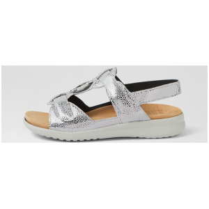 Brisa Xw Pewter Speckle Misty Leather Sandals