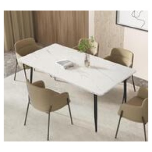 Chilton 6 Seater Extendable Dining Table White