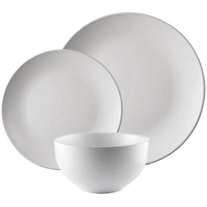 Classic 12 Piece Dinner Set in White by Ambrosia