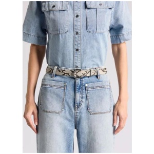 Clovelly Textured Leather Belt