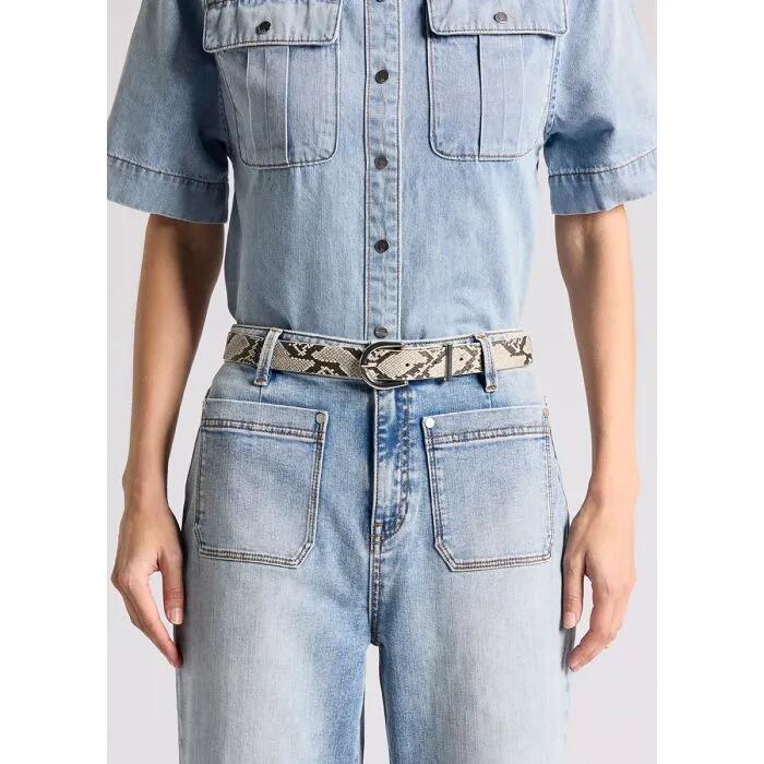 Clovelly Textured Leather Belt