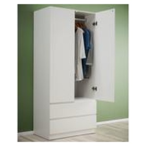 Como 2 Door Wardrobe White 2 Door Robe