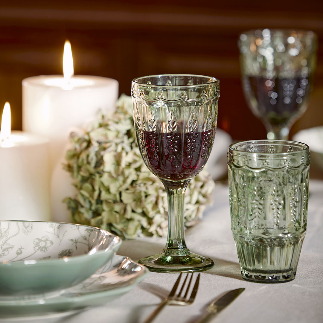 Cosette Wine Glass Green