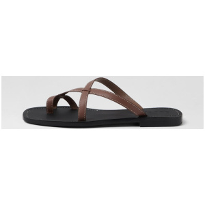 Cosmo Cocoa Leather Sandals