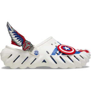 Crocs Captain America Echo Clog; White, W11/M9