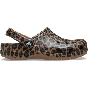 Crocs Classic Animal Clog; Sepia / Leopard, W4/M2