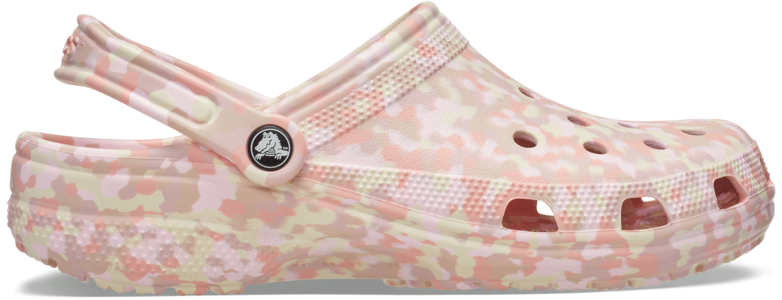 Crocs Classic Confetti Clog; Pink Milk/Multi, W8/M6