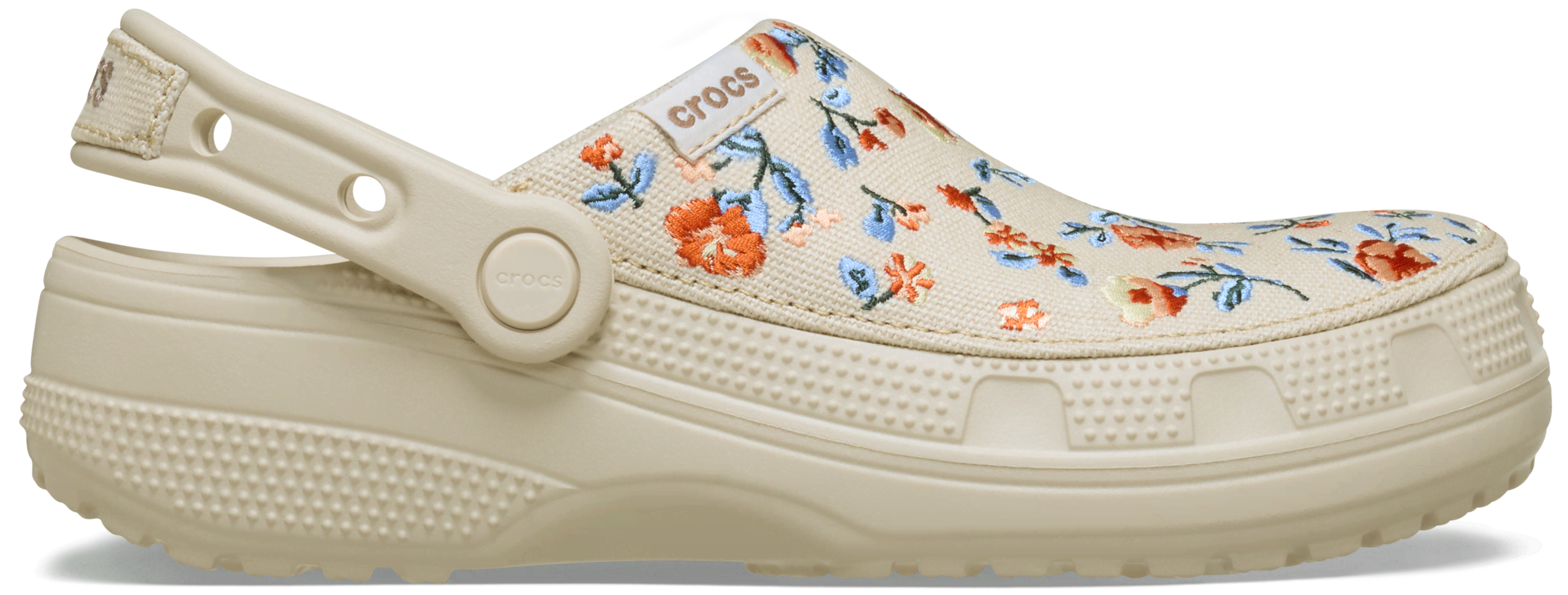 Crocs Classic Crafted Floral Clog; Frappé, W7/M5