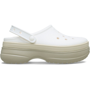 Crocs Classic Stacked Clog; Chalk, W6/M4