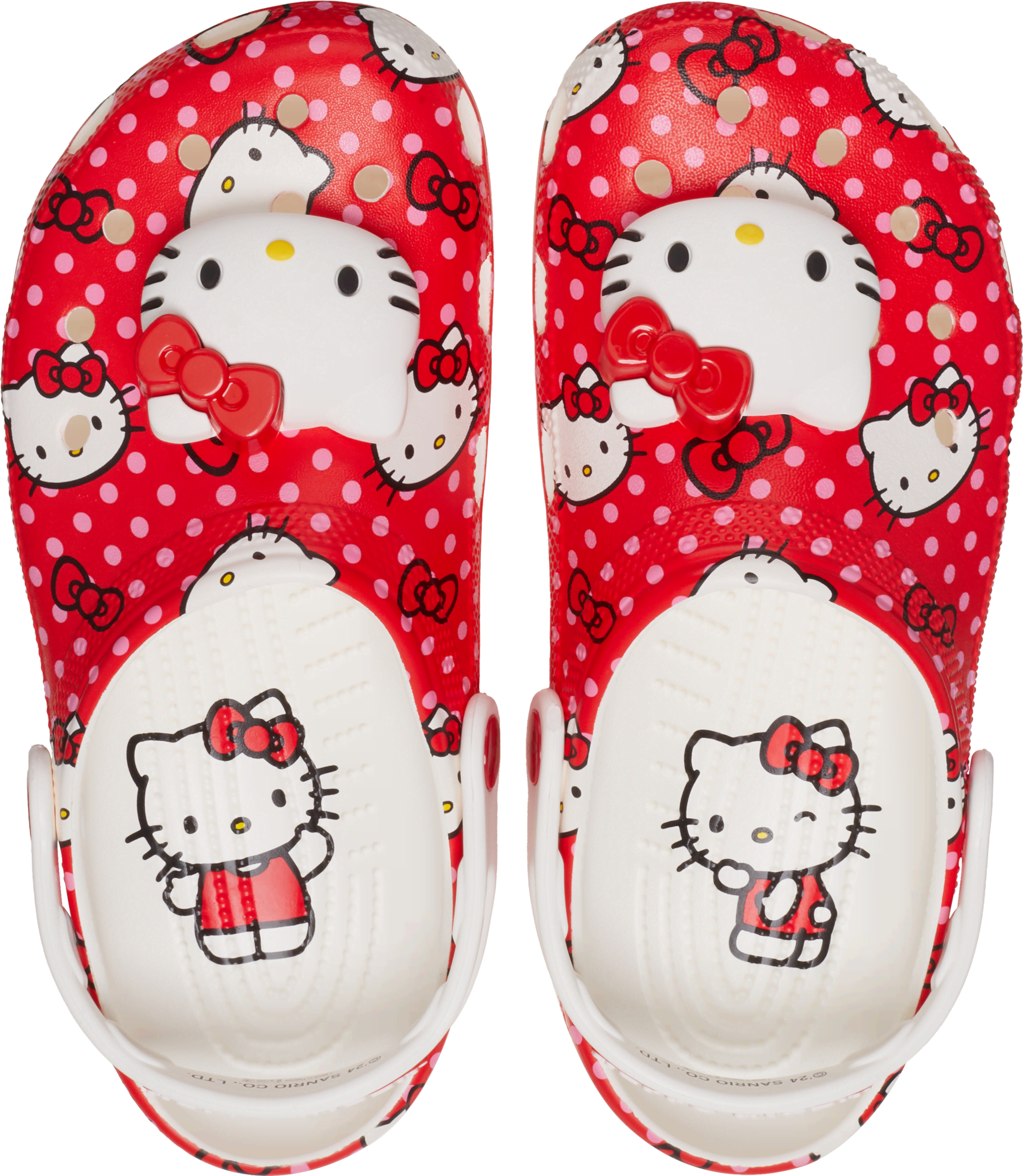 Crocs Hello Kitty® Red Classic Clog; Multi, W10/M8
