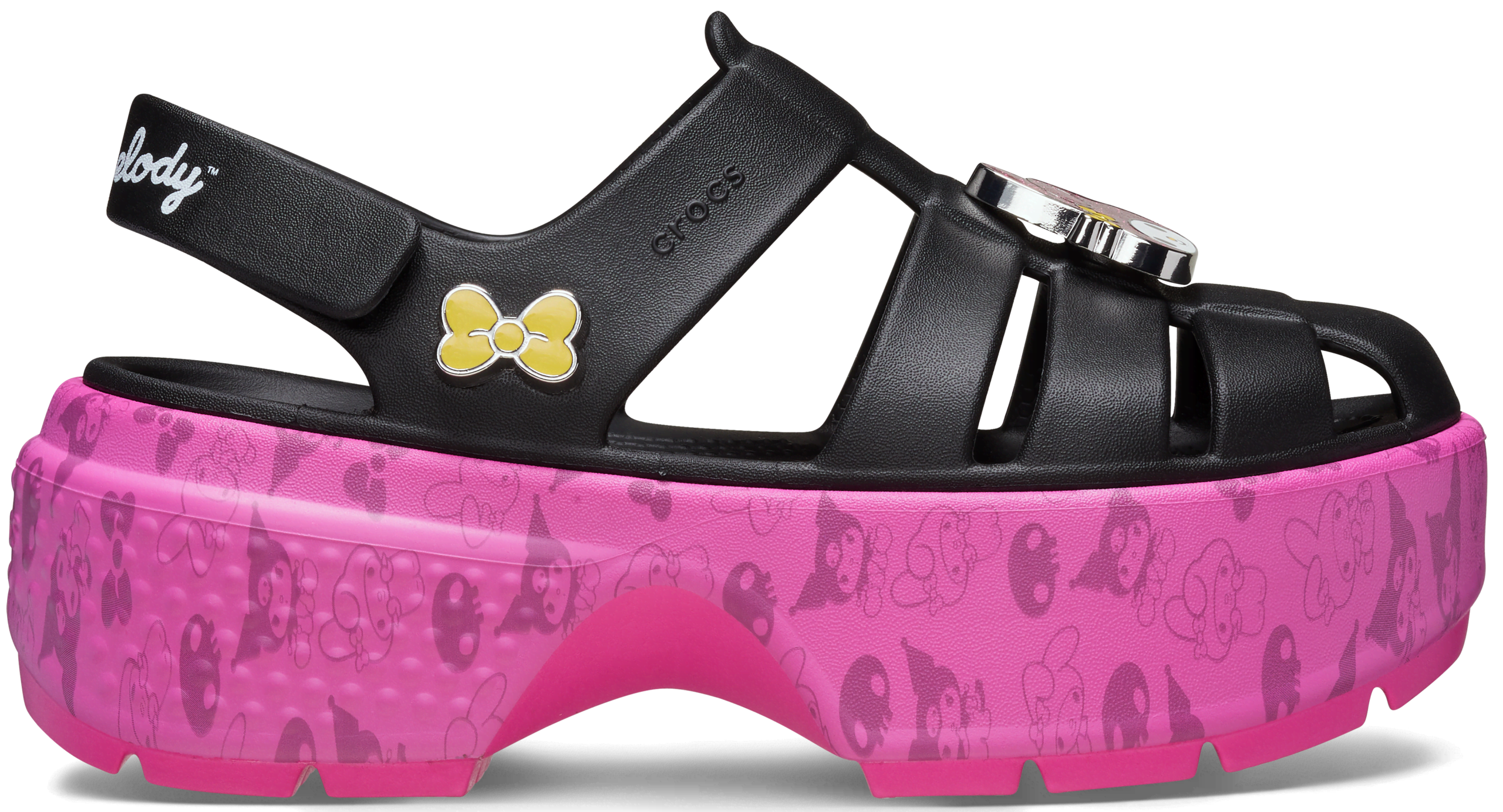 Crocs Hello Kitty® and Friends My Melody™ and Kuromi™ Stomp Sandal; Multi, W10/M8