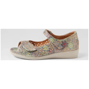 Daffodil W Orange Multi Leather Sandals