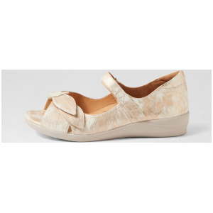 Disco W Smudge Metal Leather Sandals