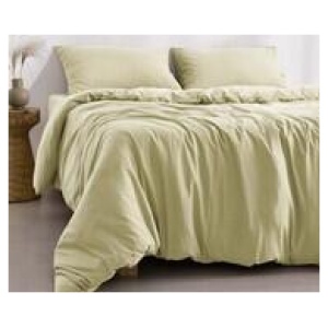 Dreamaker King Quilt Cover Set Neutral