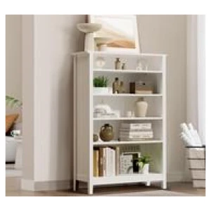 Dustin 5 Tier Shelf Display Cabinet White