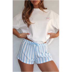 Echoes Of You Pyjama Shorts Blue/White