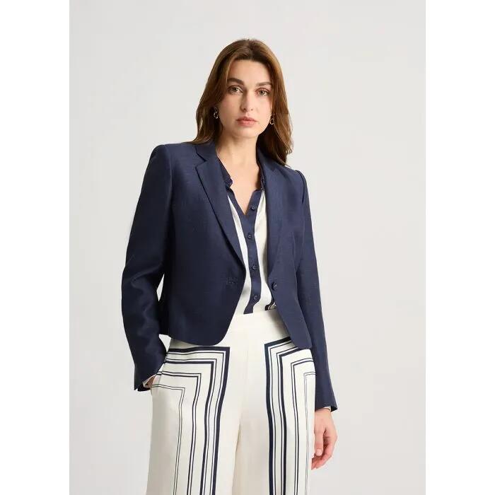 Edgar Linen Blend Crop Jacket