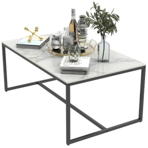 Elegant Heavy Duty Stone Coffee & Side Table