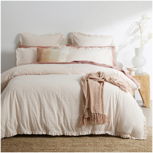 Eliza Gingham Check Quilt Cover King