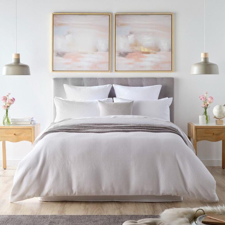 Elysian Geneva Cotton Waffle Quilt Cover Set