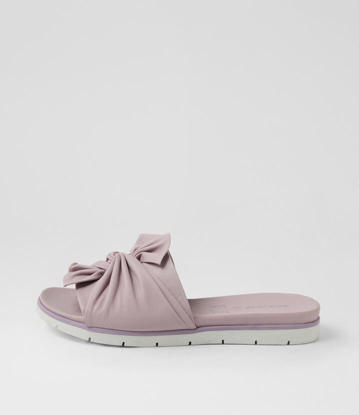 Eronda Lilac Leather Slides