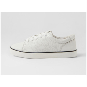 Evita White Leather Sneakers